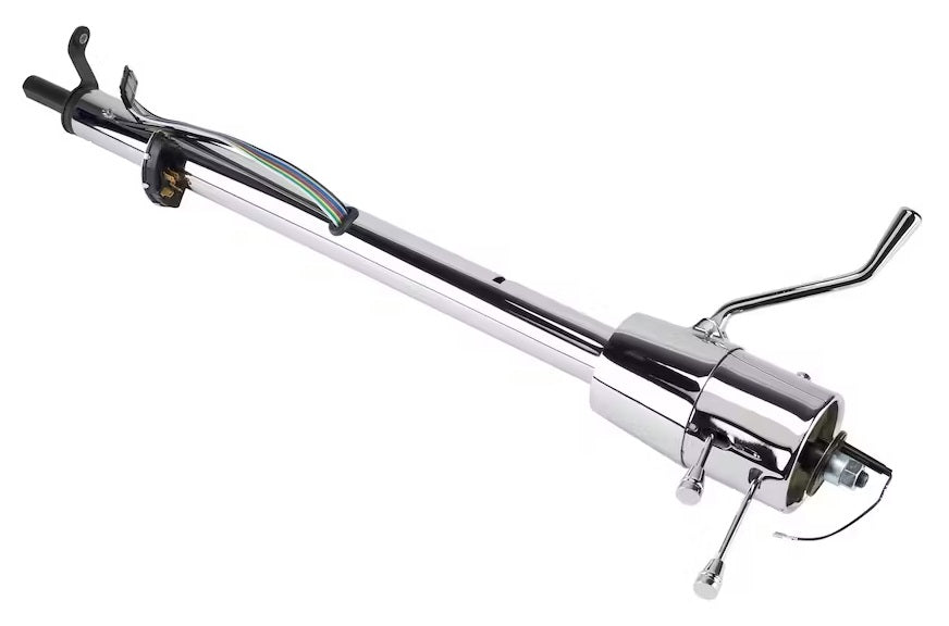 TILT COLUMN,COLUMN SHIFT,57 CHEVY,CHROME