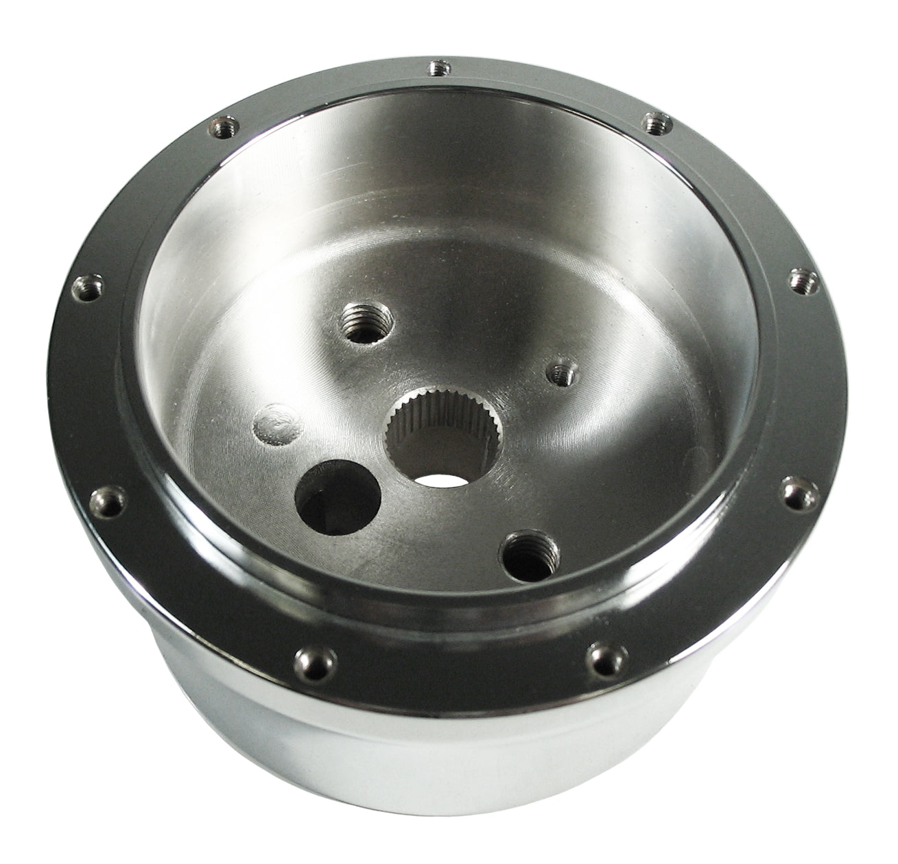 STEERING WHEEL ADAPTER,9 HOLE,3/4-36,CHROME