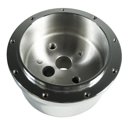 STEERING WHEEL ADAPTER,9 HOLE,3/4-36,CHROME
