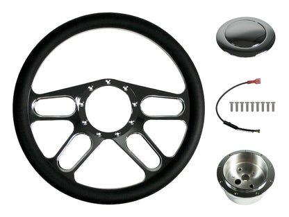 STEERING WHEEL KIT,14",4-SLOT