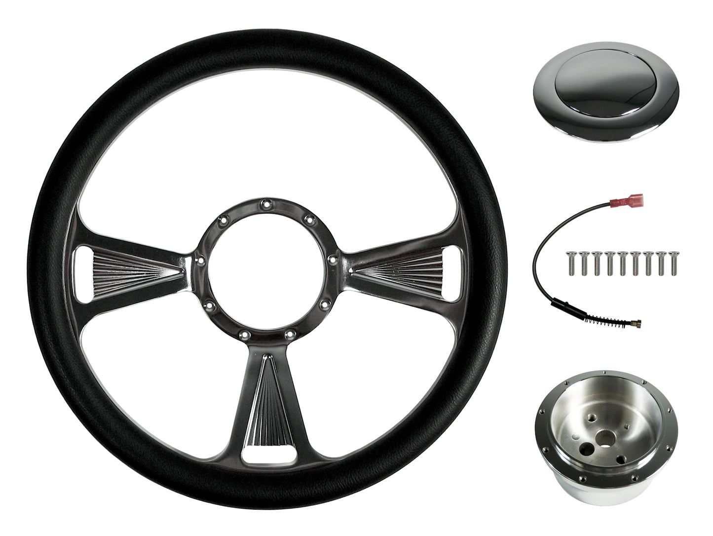 STEERING WHEEL KIT,14",3-SLOT CLASSIC