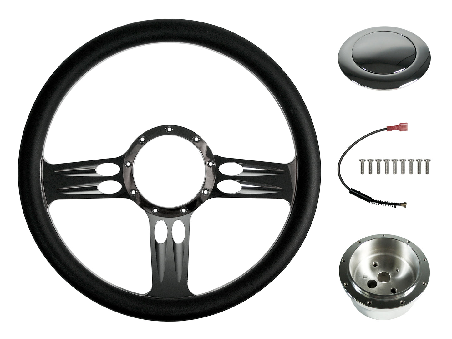 STEERING WHEEL KIT,14",3-SLOT
