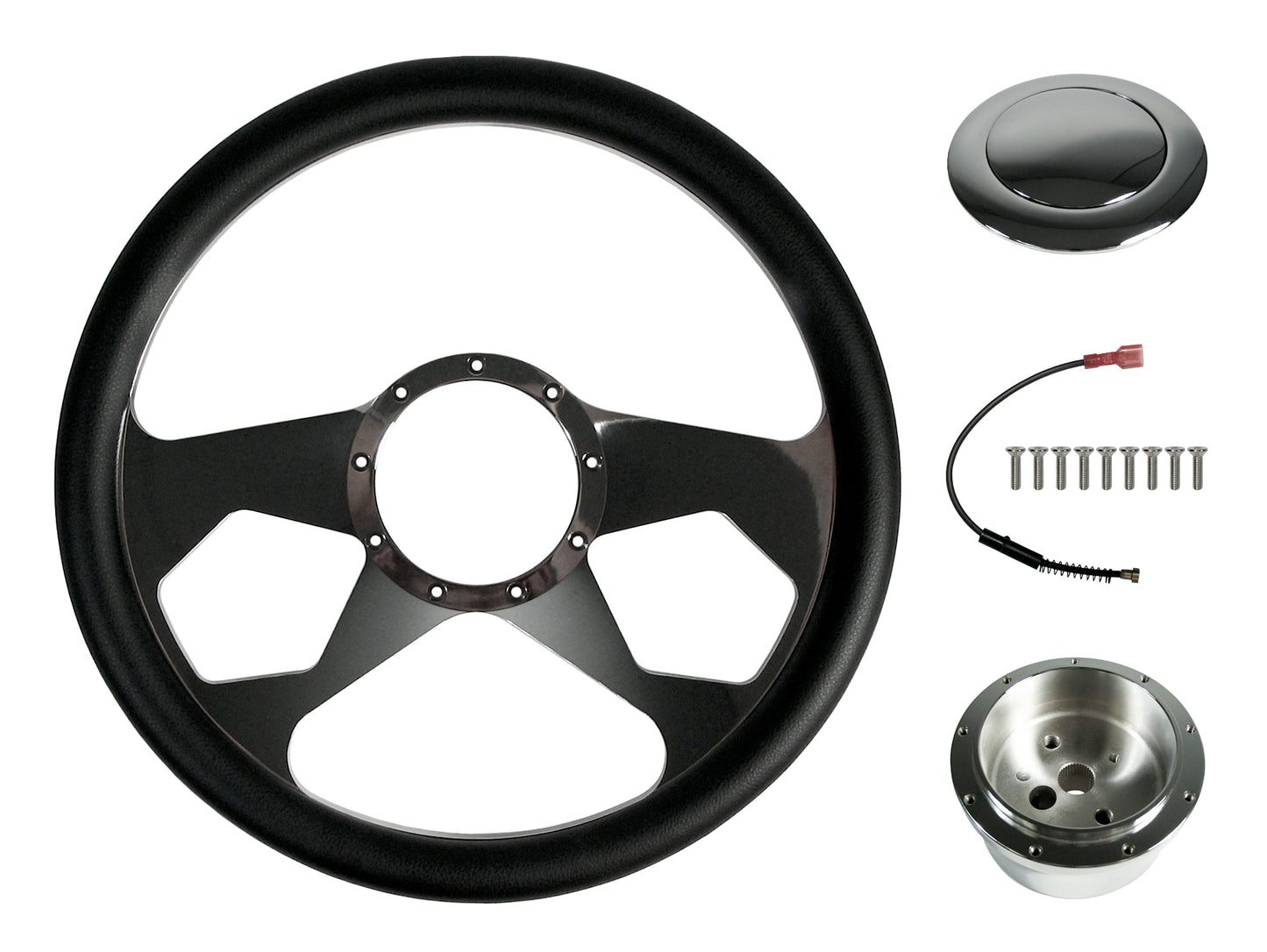 STEERING WHEEL KIT,14",REVOLUTION