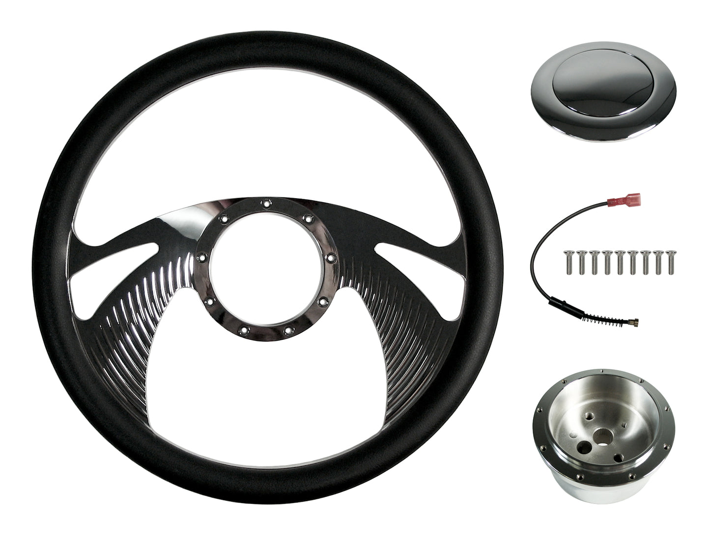 STEERING WHEEL KIT,14",BOOMERANG