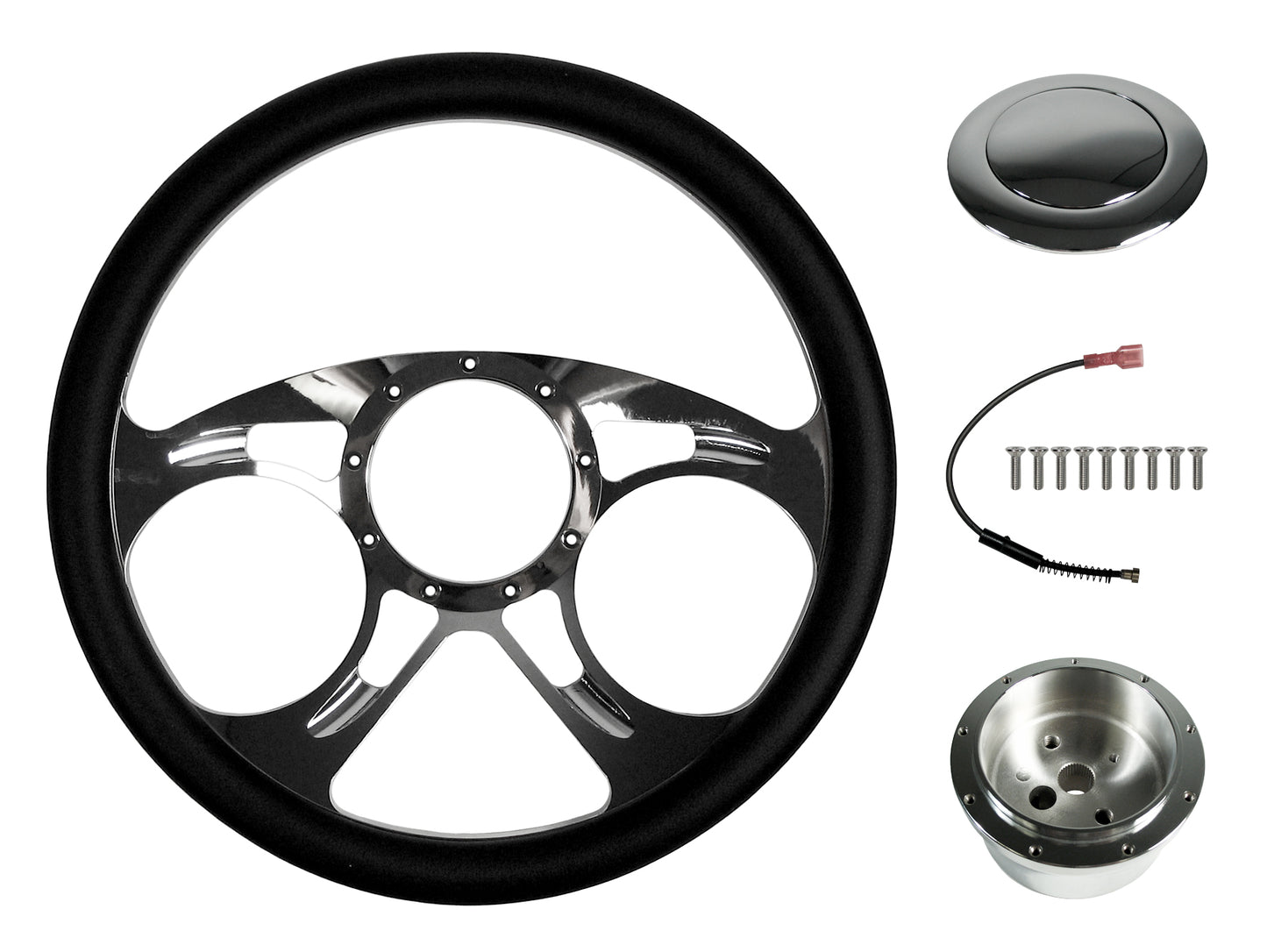 STEERING WHEEL KIT,14",CAROUSEL
