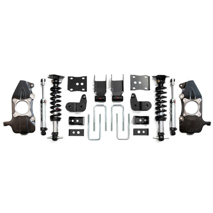 LOWERING KIT W/SPINDLES,D-ADJ,3.5-5.5",21-26 F150,4WD