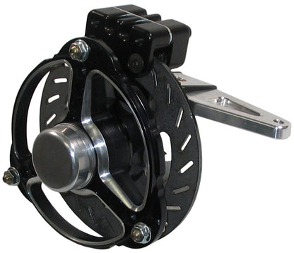 600 FRONT AXLE,COMPLETE,WITH LEFT-HAND BRAKE,3 SPOKE,BLACK