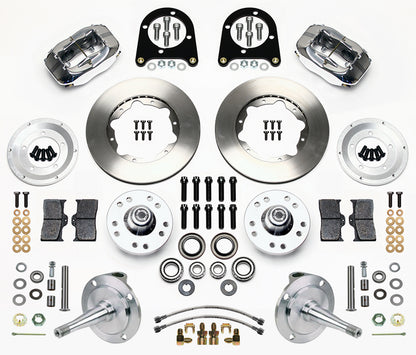 FRONT DISC BRAKES,SPINDLES,KING PINS,28-48 FORD,WILWOOD FDL,11",POL