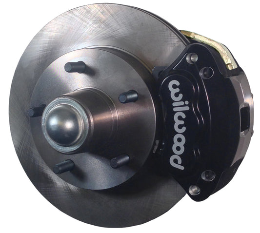 55-57 CHEVY DISC BRAKE CONVERSION KIT,11" ROTORS,D154 BLACK WILWOOD CALIPERS