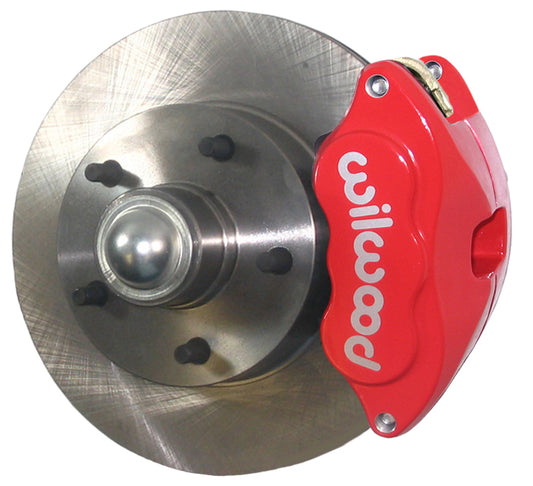 59-64 CHEVY DISC BRAKE CONVERSION KIT,11" ROTORS,D52 RED WILWOOD CALIPERS