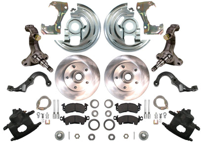 67-69 F-BODY DISC BRAKE & STOCK HEIGHT SPINDLE KIT,11" ROTORS,CALIPERS