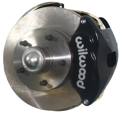 62-67 X-BODY DISC BRAKE & STOCK HEIGHT SPINDLE KIT,11" ROTORS,BLACK WIL CALIPERS