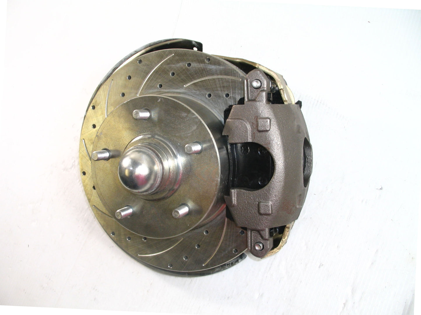 64-72 A-BODY DISC BRAKE & 2" DROP SPINDLE KIT,11" DRILLED ROTORS,CALIPERS