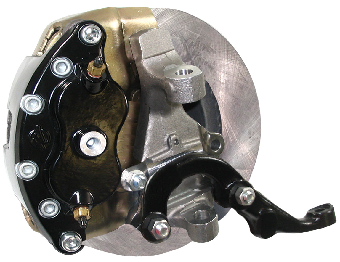 67-69 F-BODY DISC BRAKE & 2" DROP SPINDLE KIT,11" ROTORS,BLACK WILWOOD CALIPERS