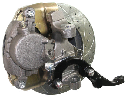 67-69 F-BODY DISC BRAKE & 2" DROP SPINDLE KIT,11" DRILLED ROTORS,CALIPERS