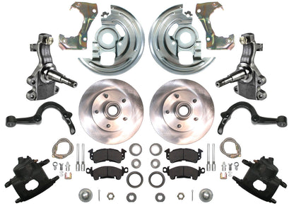64-72 A-BODY DISC BRAKE & 2" DROP SPINDLE KIT,11" ROTORS,CALIPERS