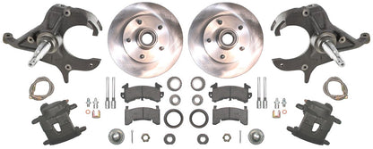 79-87 G-BODY DISC BRAKE & 2" DROP SPINDLE KIT,10.5" ROTORS,CALIPERS