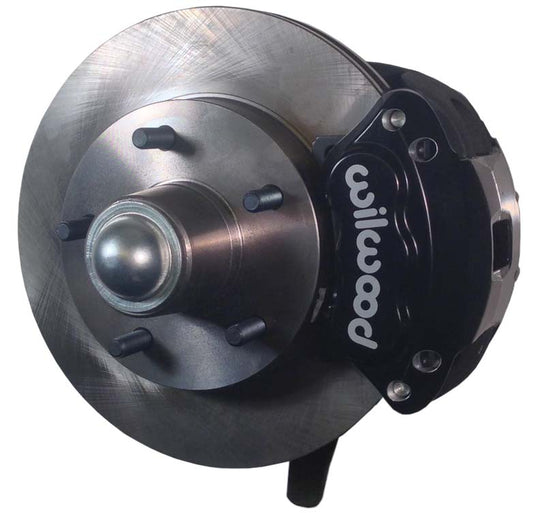 79-87 G-BODY DISC BRAKE & 2" DROP SPINDLE KIT,10.5" ROTORS,BLACK WILWOOD CALIPER