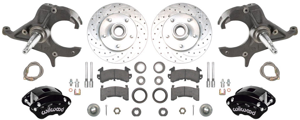78-88 FULL 2" DROP,10.5/11" BRAKES,REAR KIT,BLACK,D