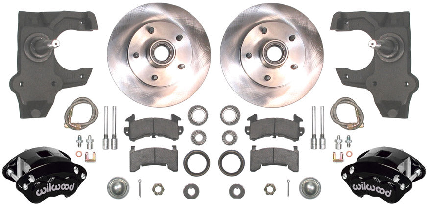 55-57 FULL 2" DROP,10.5/11" BRAKES,REAR KIT,BLACK