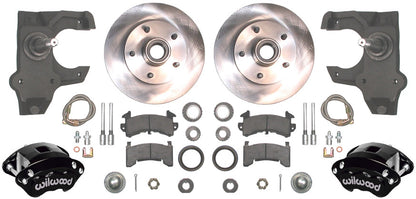 55-57 FULL 2" DROP,10.5/11" BRAKES,REAR KIT,BLACK