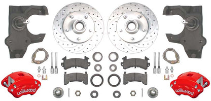 55-57 FULL 2" DROP,10.5/11" BRAKES,REAR KIT,RD,DR