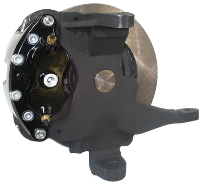 59-64 CHEVY DISC BRAKE & 2" DROP SPINDLE KIT,11" ROTORS,BLACK WILWOOD CALIPERS
