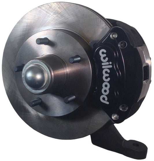 67-69 F-BODY DISC BRAKE & 1-PIECE 2" DROP SPINDLE KIT,11" ROTORS,BLACK CALIPERS