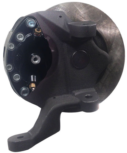 67-69 F-BODY DISC BRAKE & 1-PIECE 2" DROP SPINDLE KIT,11" ROTORS,BLACK CALIPERS