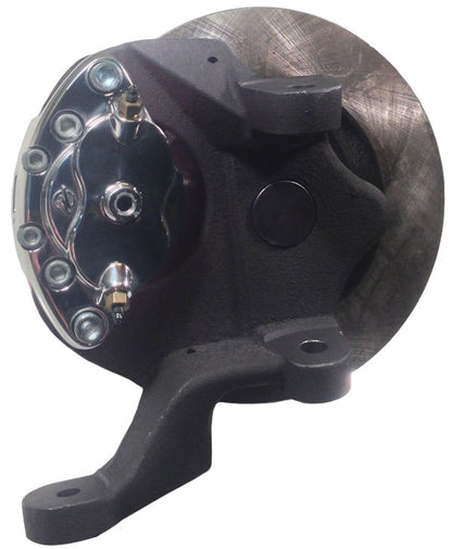 67-69 F-BODY DISC BRAKE & 1-PIECE 2" DROP SPINDLE KIT,11" ROTORS,POLISH CALIPERS