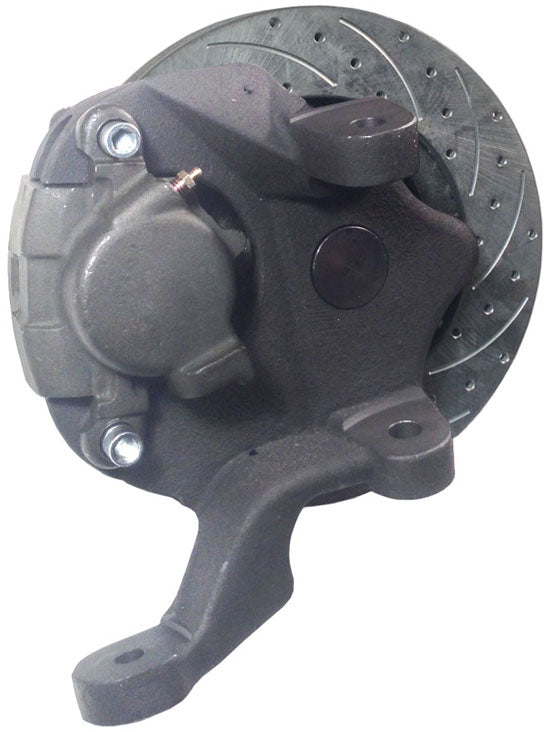 67-69 F-BODY DISC BRAKE & 1-PIECE 2" DROP SPINDLE KIT,11" DRILLED ROTORS,CALIPER