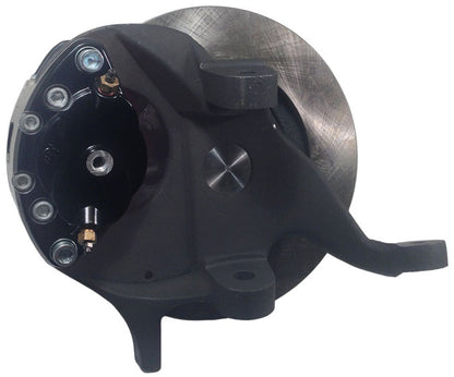 64-72 A-BODY DISC BRAKE & 1-PIECE 2" DROP SPINDLE KIT,11" ROTORS,BLACK CALIPERS