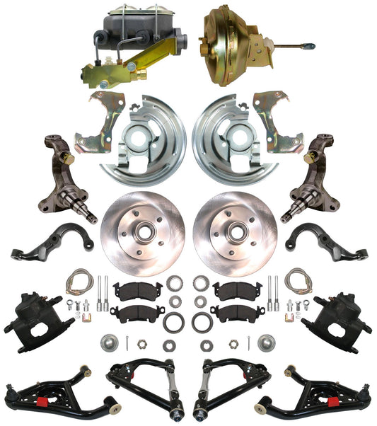 67-69 F-BODY POWER DISC BRAKE CONVERSION & TUBULAR CONTROL ARM SET,11" ROTORS