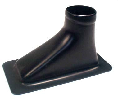 BRAKE DUCT,SINGLE,3" INLET,OFFSET,BLACK