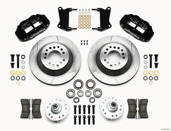 COILOVER & 4-LINK SYSTEM,CURRIE REAR END,WILWOOD 13" BRAKES,BLACK,68-74 NOVA