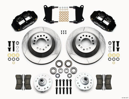 COILOVER & 4-LINK SYSTEM,CURRIE REAR END,WILWOOD 13" BRAKES,BLACK,68-74 NOVA