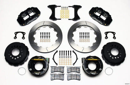 COILOVER & 4-LINK SYSTEM,CURRIE REAR END,WILWOOD 13" BRAKES,BLACK,68-74 NOVA