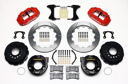 AIR RIDE & 4-LINK SYSTEM,ARMS,WILWOOD 13" BRAKES,RED CALIPERS,67-70 MUSTANG