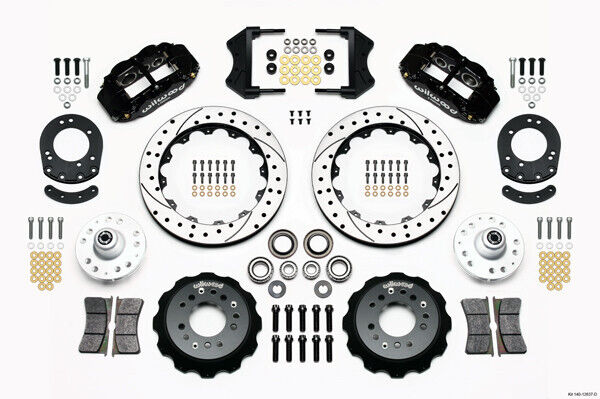AIR RIDE & 4-LINK SYSTEM,ARMS,WILWOOD 13/12" DRILLED BRAKES,BLACK CALIPERS,67-70