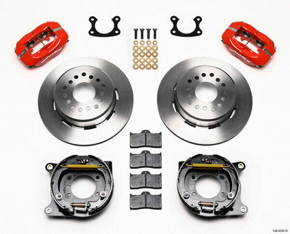 AIR RIDE & 4-LINK SYSTEM,ARMS,WILWOOD 13/12" BRAKES,RED CALIPERS,67-70 COUGAR