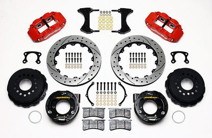 AIR RIDE & 4-LINK SYSTEM,ARMS,WILWOOD 13" DRILLED BRAKES,RED CALIPERS,67-70 COUG