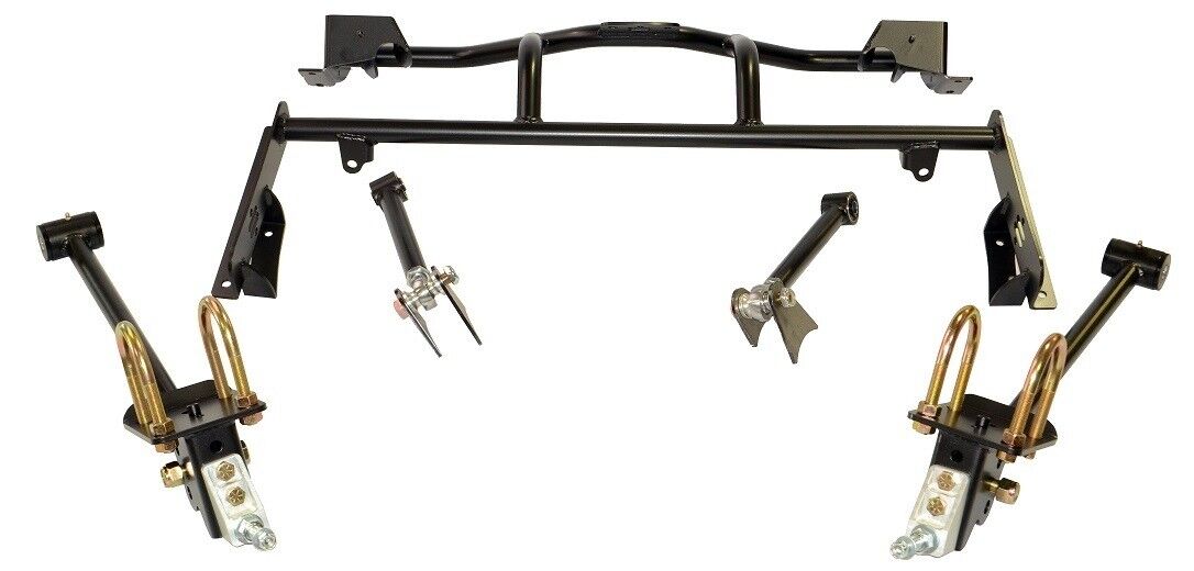 AIR RIDE & 4-LINK SYSTEM,CURRIE REAR END,WILWOOD 12" DRILLED BRAKES,BLACK,67-70