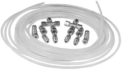 NYLON HOSE & FITTING KIT,-3 AN,25 FEET OF LINE,FOR USE WITHOUT BRAKE GAUGES