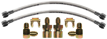 88-96 CORVETTE DISC BRAKE KIT,FRONT & REAR,LINES,13" DRILLED,RED CALIPERS