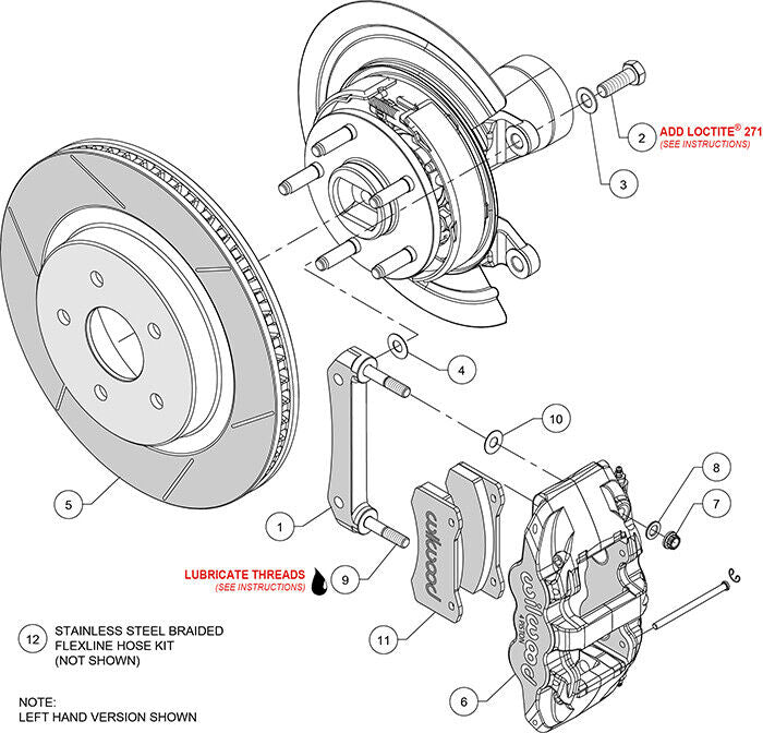 2013-2018 DODGE RAM 1500,FULL DISC BRAKE KIT,16"/15" ROTORS,BLACK CALIPERS