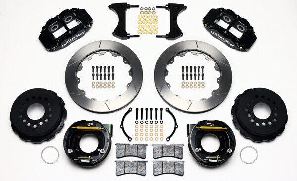 COILOVER & 4-LINK SYSTEM,WILWOOD 13" BRAKES,BLACK CALIPERS,68-74 NOVA