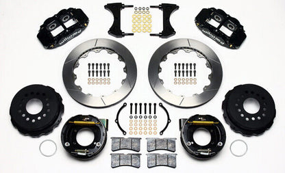 COILOVER & 4-LINK SYSTEM,WILWOOD 13" BRAKES,BLACK CALIPERS,68-74 NOVA