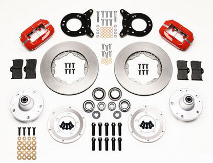 COILOVER & 4-LINK SYSTEM,ARMS,WILWOOD 11" BRAKES,RED CALIPERS,67-70 COUGAR