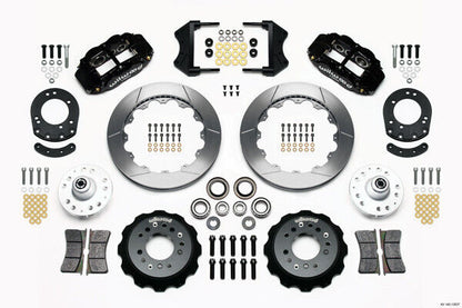 COILOVER & 4-LINK SYSTEM,CURRIE REAR END,WILWOOD 13" BRAKES,BLACK,67-70 COUGAR
