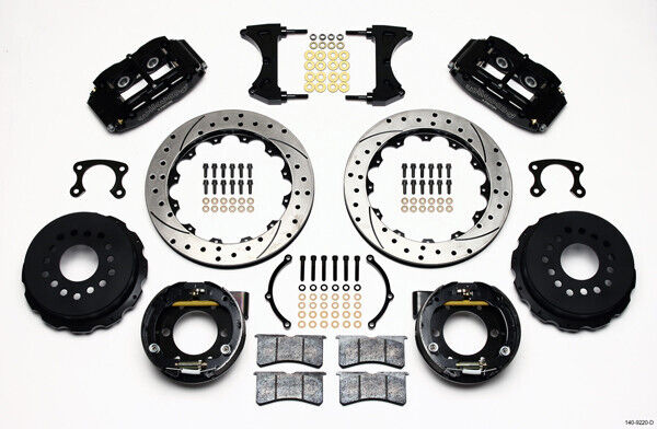 AIR RIDE & 4-LINK SYSTEM,ARMS,WILWOOD 13" DRILLED BRAKES,BLACK CALIPERS,64-66